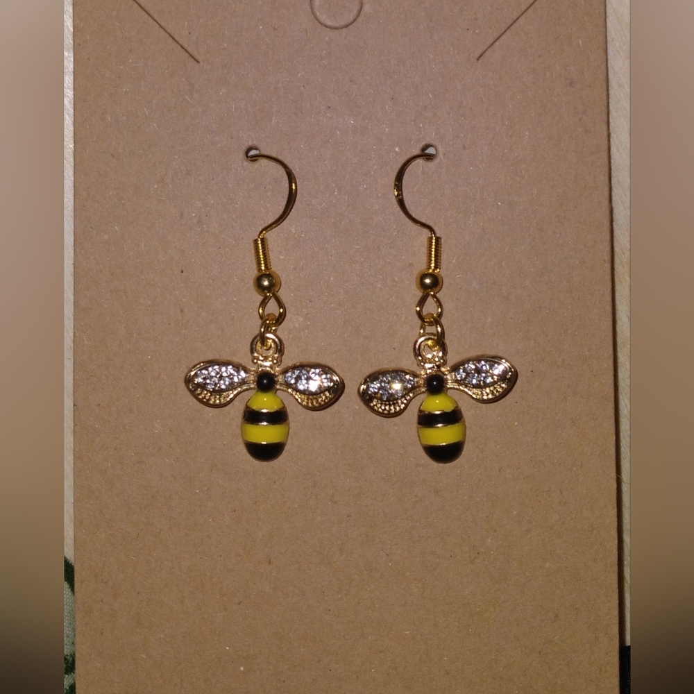 Bee earrings - Picture 2 of 4